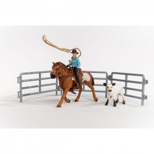 Schleich Vie à la ferme 42577 Equipe de cowboys et leur lasso 715269-015