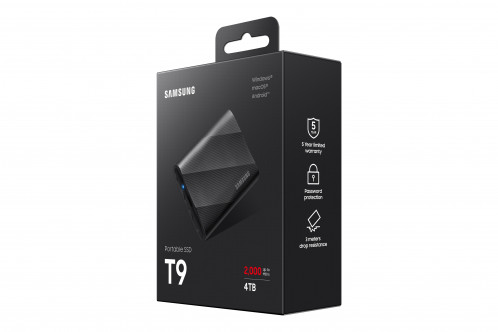 Samsung portable SSD T9 4TB USB 3.2 Gen 2x2 843334-013