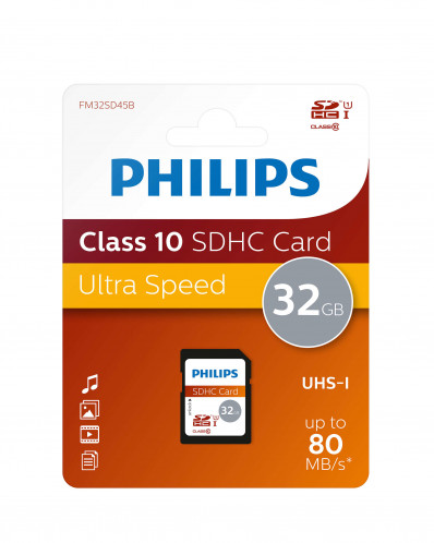 Philips SDHC Card 32GB Class 10 UHS-I U1 512367-06