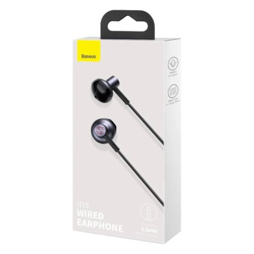 Baseus Earphone Encok H19 Wired Black EU (NGH19-01) DA357757-02