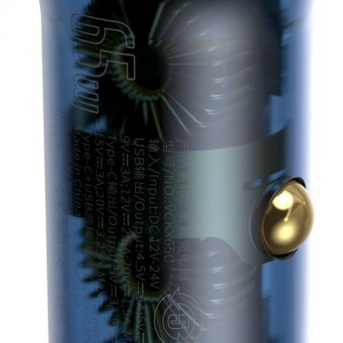 Baseus Car Charger Particular Digital Display C+U, PD 3.0 QC 4.0+, SCP, PPS, 5A, 65W Dark Gray (CCKX-C0G) DA1118188-09