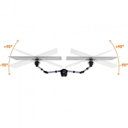 Durable Support moniteur Select p. 2x, fixation table 509523 788146-05