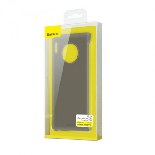 Baseus Huawei Mate 30 Pro case Jelly Liquid Silica Gel Transparent Black (WIHWMATE30P-GD01) DA020155-09