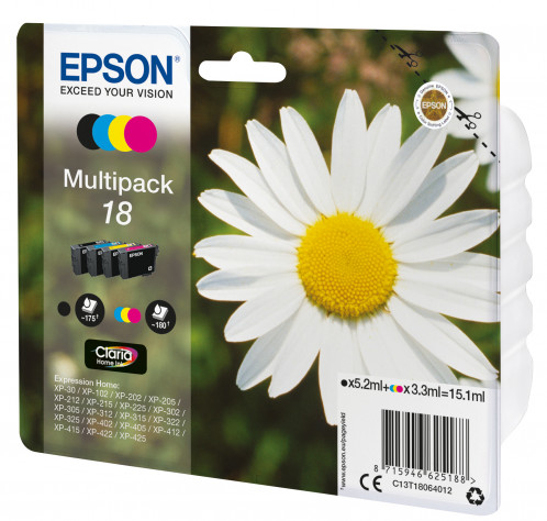 Epson Claria Home Multipack T 180 BK/C/M/Y T 1806 267766-03