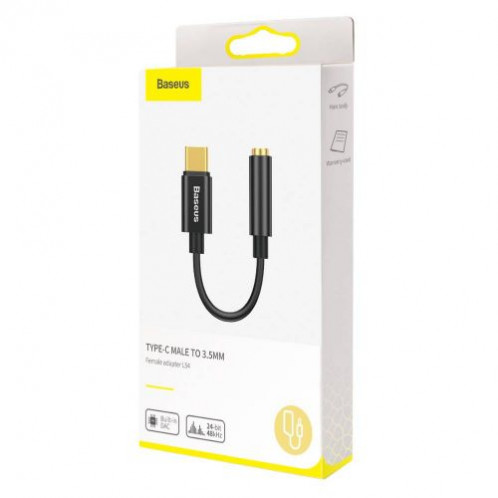 Baseus Converter L54 Type-C Male to 3.5mm Female Adapter Black (CATL54-01) DA251125-09