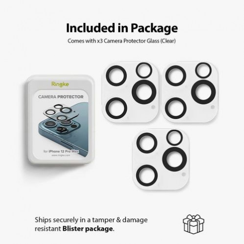 Ringke iPhone 12 Pro Max Camera Protector Glass Transparent DI367474-013