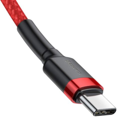 Baseus Type-C Cafule PD 2.0, 60W, flash charging Cable (20V 3A), 2m, Red (CATKLF-H09) DA247335-011