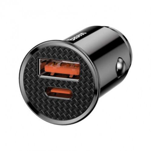 Baseus Car Charger Circular Plastic A+C PPS PD3.0 + QC4.0 + 30W Black (CCALL-YS01) DA496409-08