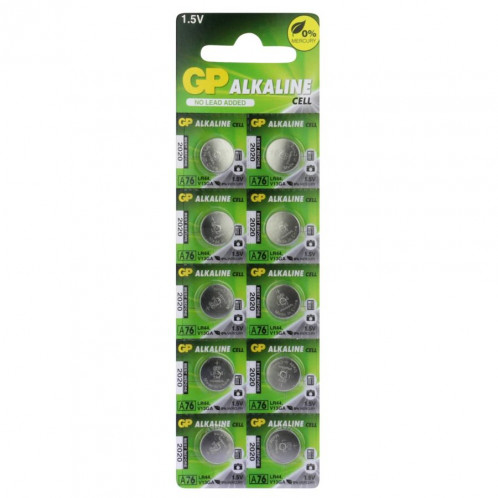1x10 GP Alkaline LR44, 76A Piles bouton 1,5V 368496-03