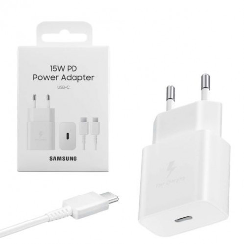 Samsung Travel Charger 15W EP-T1510X with Type-C to Type-C cable (1m) White EU (EP-T1510XWEGEU) DA790221-05