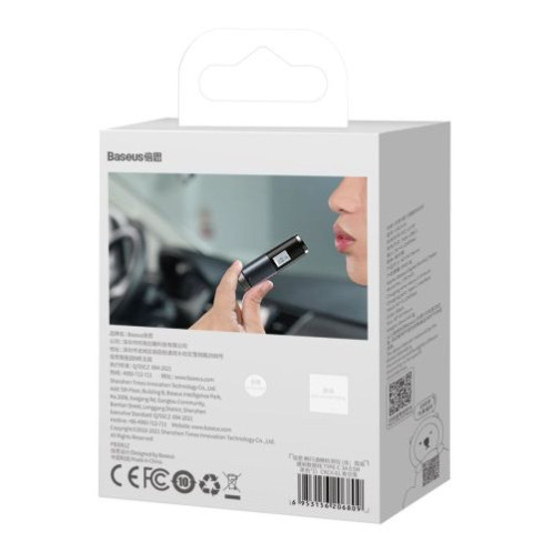 Baseus Car Tool Alcohol Breathalyser Breathless Series, PD 5V (with USB Type-C 1m cable), Black (CRCX-01) DA1699623-04