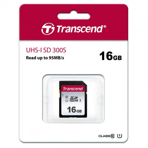 Transcend SDHC 300S 16GB Class 10 UHS-I U1 380438-02