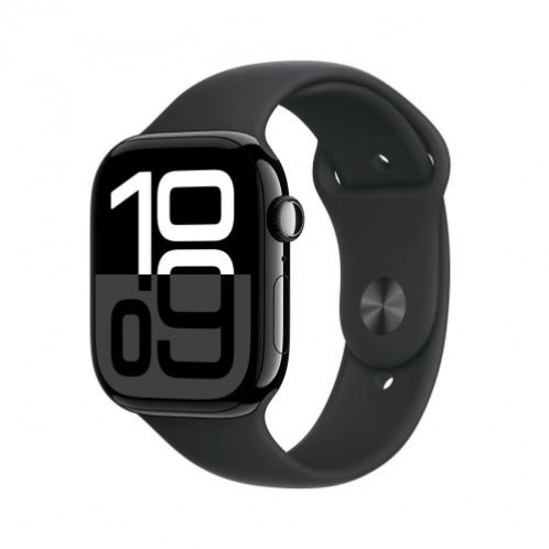 Apple Watch Series 10 GPS 42mm Jet Black Alu Case, Midnight Black Sport Band M/L EU MWWF3 DP33300620-01