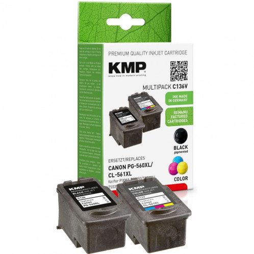 KMP C136V pack promo compatible av. Canon PG560/CL561 703187-01