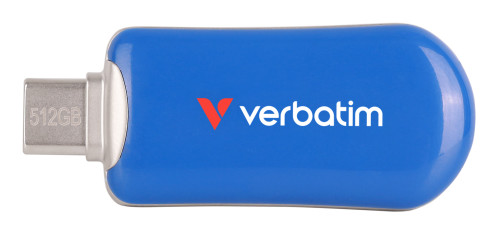 Verbatim Plectra blue 512GB USB-C Flash Drive 30235 166002-05