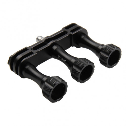 PULUZ CNC Aluminium Montage multifonctionnel avec 3 vis et clé à vis pour GoPro HERO5 / 4/3 + / 3/2/1 (Noir) SP175B0-08