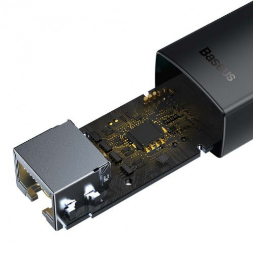Baseus Network Adapter Lite Series Ethernet Adapter USB-A to RJ45 LAN Port (100Mbps) Black (WKQX000001) DA612457-017