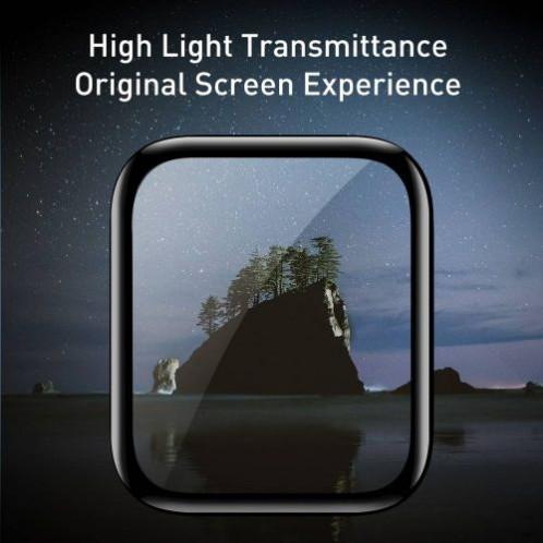 Baseus iWatch 0.2 mm, Full-screen curved T-Glass soft screen protector 42mm, Black (SGAPWA4-F01) DA166553-014