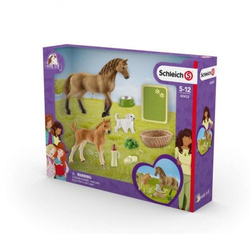 Schleich Club hippique 42432 Soins bébés animaux de Sarah 335974-08