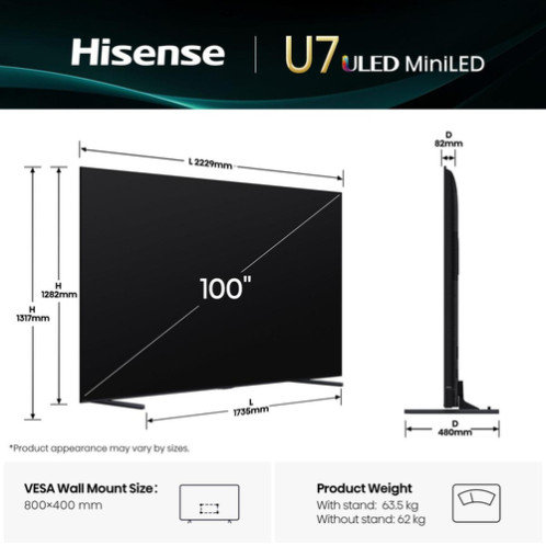 Hisense 100U7Q 184482-012