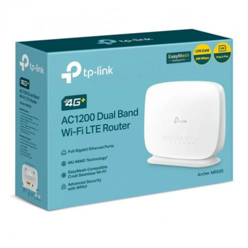 TP-LINK Router Archer MR505 AC1200 Wireless 802.11ac/1200Mbps LAN/WAN White EU DP6100162-02