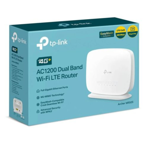 TP-Link Wi-Fi Router Archer MR500 AC1200, 1200Mbps, LAN/WAN, 802.11ac, White EU DP6100162-02