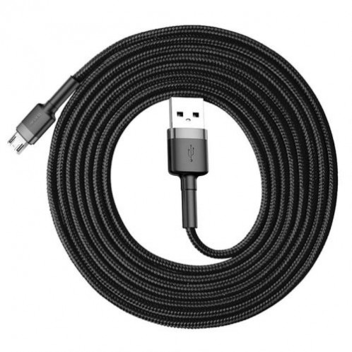 Baseus Micro USB Cafule Cable 1.5A 2m Gray + Black (CAMKLF-CG1) DA23140-09
