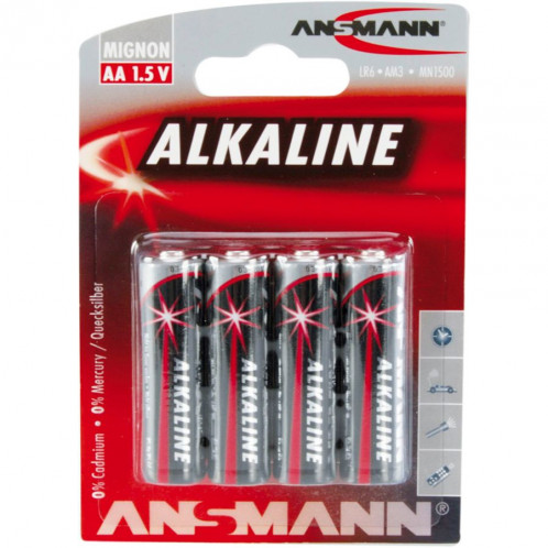 1x4 Ansmann Alcaline Mignon AA LR 6 red-line 5015563 429653-02