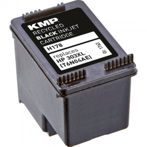 KMP H178 noir compatible av. HP T6N04AE 303 XL 458572-03