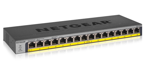 Netgear GS116LP-100EUS 16-Port PoE + unmanaged Switch 76W 199385-03