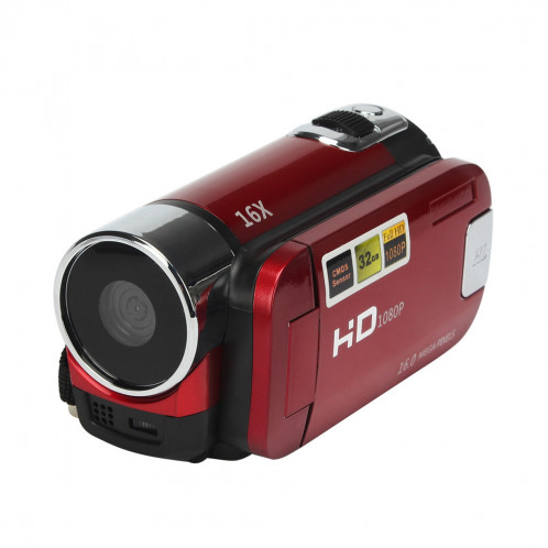 Rouge HD 1080P 16M 16X Zoom numérique Caméscope TPT LCD Camera DV Home Camera CR58091840-00