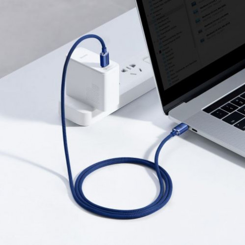Baseus Type-C Type-C Crystal Shine series fast charging data cable 100W 1.2m Blue (CAJY000603) DA334725-013