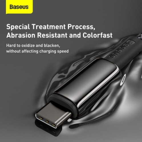 Baseus Type-C Type-C cable Tungsten Gold Fast charging and data 100W (20V/5A) 1m Black (CATWJ-01) DA357601-013