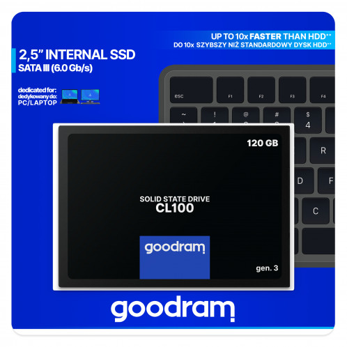 GOODRAM CL100 120GB G.3 SATA III SSDPR-CL100-120-G3 727267-09