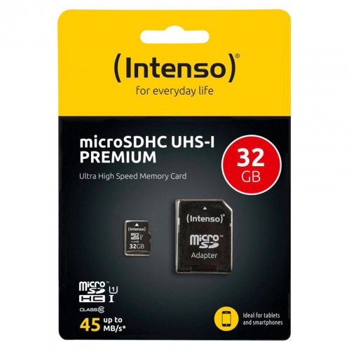 Intenso microSDHC Card 32GB Class 10 UHS-I Premium 115684-04