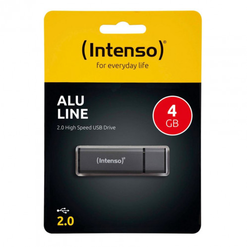 12x1 Intenso Alu Line anthracite 4GB USB Stick 2.0 447547-03