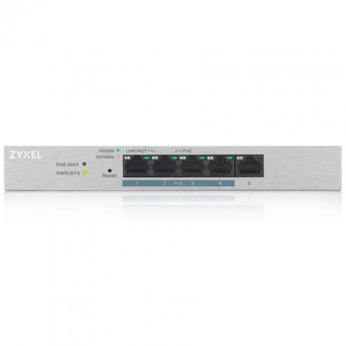 Zyxel GS1200-5HP V2 5-Port PoE+ Switch 788293-03