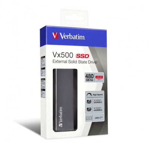 Verbatim Store n Go Vx500 480GB SSD USB 3.1 47443 363533-05