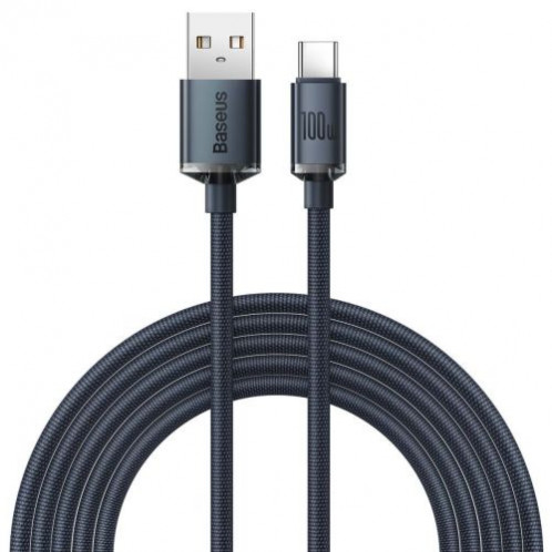 Baseus Type-C Crystal Shine series fast charging data cable 100W 2m Black (CAJY000501) DA360168-018