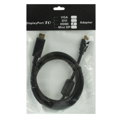 DisplayPort Male to HDMI Male High Digital Adapter Cable, Longueur: 1,8 m SD0256-04