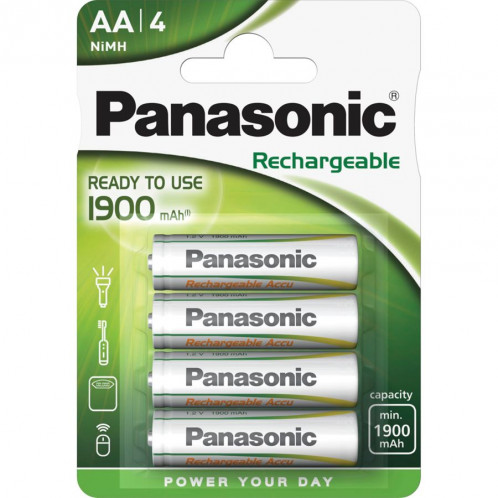 1x4 Panasonic NiMH Mignon AA 1900 mAh Ready to use 511602-01