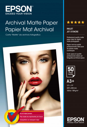 Epson Archival papier mat A 3+ 50 feuilles, 189g S 041340 265613-03