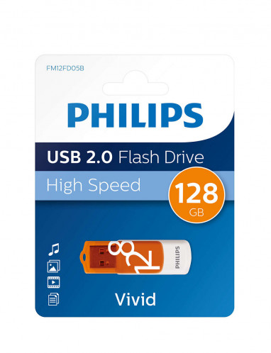 Philips USB 2.0 128GB Vivid Edition orange 513039-04