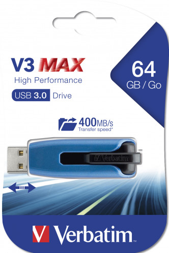 Verbatim Store n Go V3 MAX 64GB USB 3.0 Read max. 300MBs 49807 703626-06