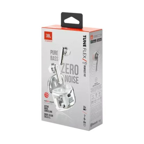 JBL Tune Flex Ghost Edition TWS Bluetooth Wireless In-Ear Earphone Ghost White EU DB4050488-011