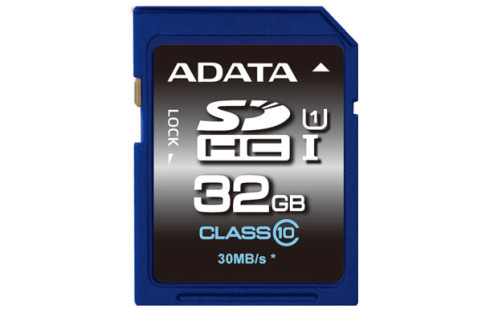 ADATA SD CARD SDHC 32GB UHS-I CL10 100/20 MB/s 187590-03