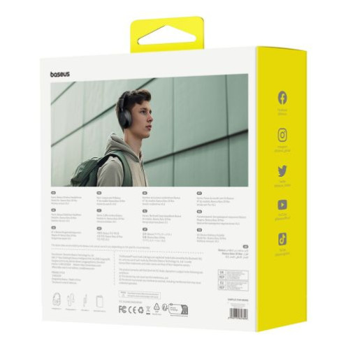 Baseus Earphone Bluetooth Bass 30 Max Wireless Headphones, BT 5.3, Black EU (A00070700121-00) DA1894461-02