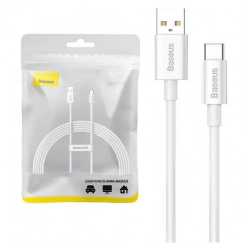 Baseus USB Type-C Superior Series 480Mbps 100W, 2m White (P10320102214-03) DA294423-02