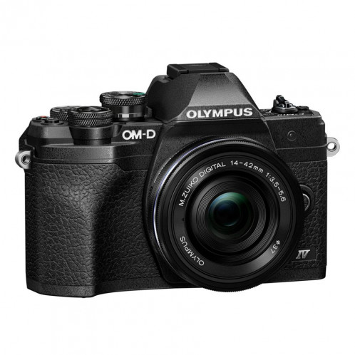 Olympus OM-D E-M10 Mark IV Kit + 14-42 Pancake Zoom noir 574380-05