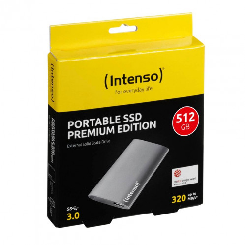 Intenso SSD externe 1,8 512GB USB 3.0 Aluminium Premium 315660-05